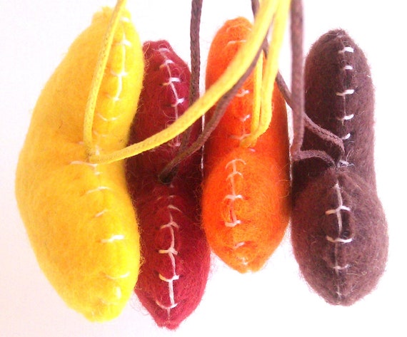 Wedding/party Hearts Decorations - autumn shades, yellow, orange, brown, fall - Set of 4 - Ornaments/favors/decor/gifts Il_570xn