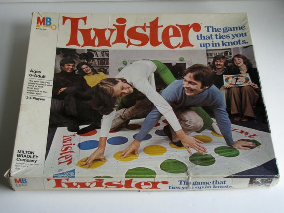 Vintage 1966's TWISTER Game by Milton Bradley