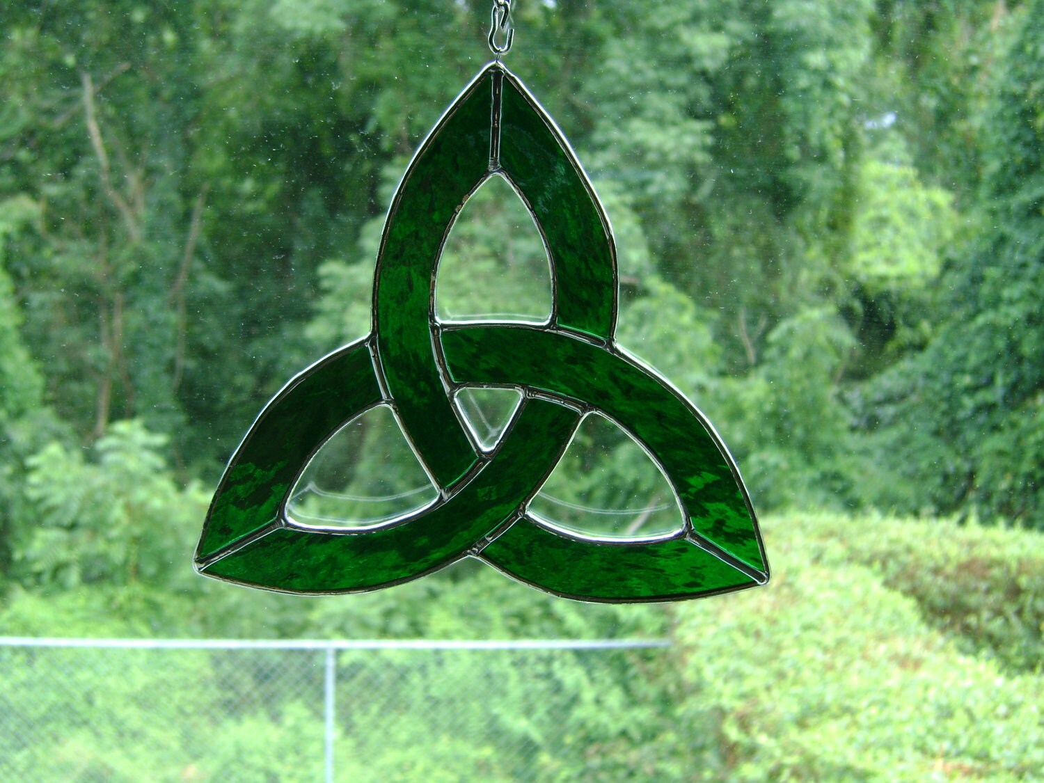 Celtic Trinity Knot Stained Glass