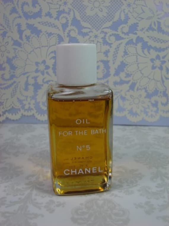 Vintage Authentic CHANEL No 5 OIL For The BATH 3.0 Fl. Oz