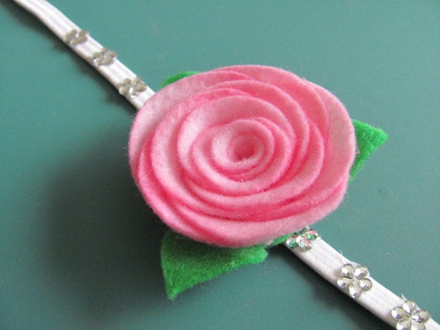 Felt Rose Pattern ALYSSA ROSE No Sew Flower Tutorial Felt
