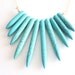 Turquoise Spike Statement Necklace