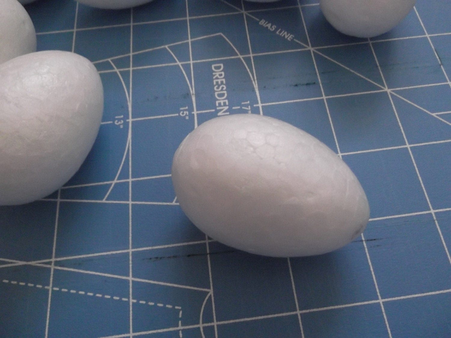 20 Smooth Foam Styrofoam Eggs