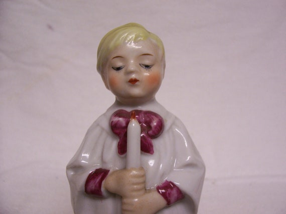 Choir Boy Alter Boy Figurine Vintage 1950s by FabVintageEstates