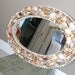 Vintage nautical sea shell mirror