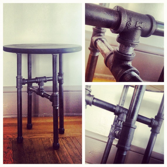 Items similar to Industrial table, black steel pipe 