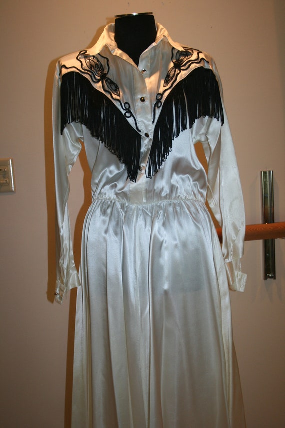 SALE Cowgirl Western Fringe Dress ROCKABILLY Costume REDUCED