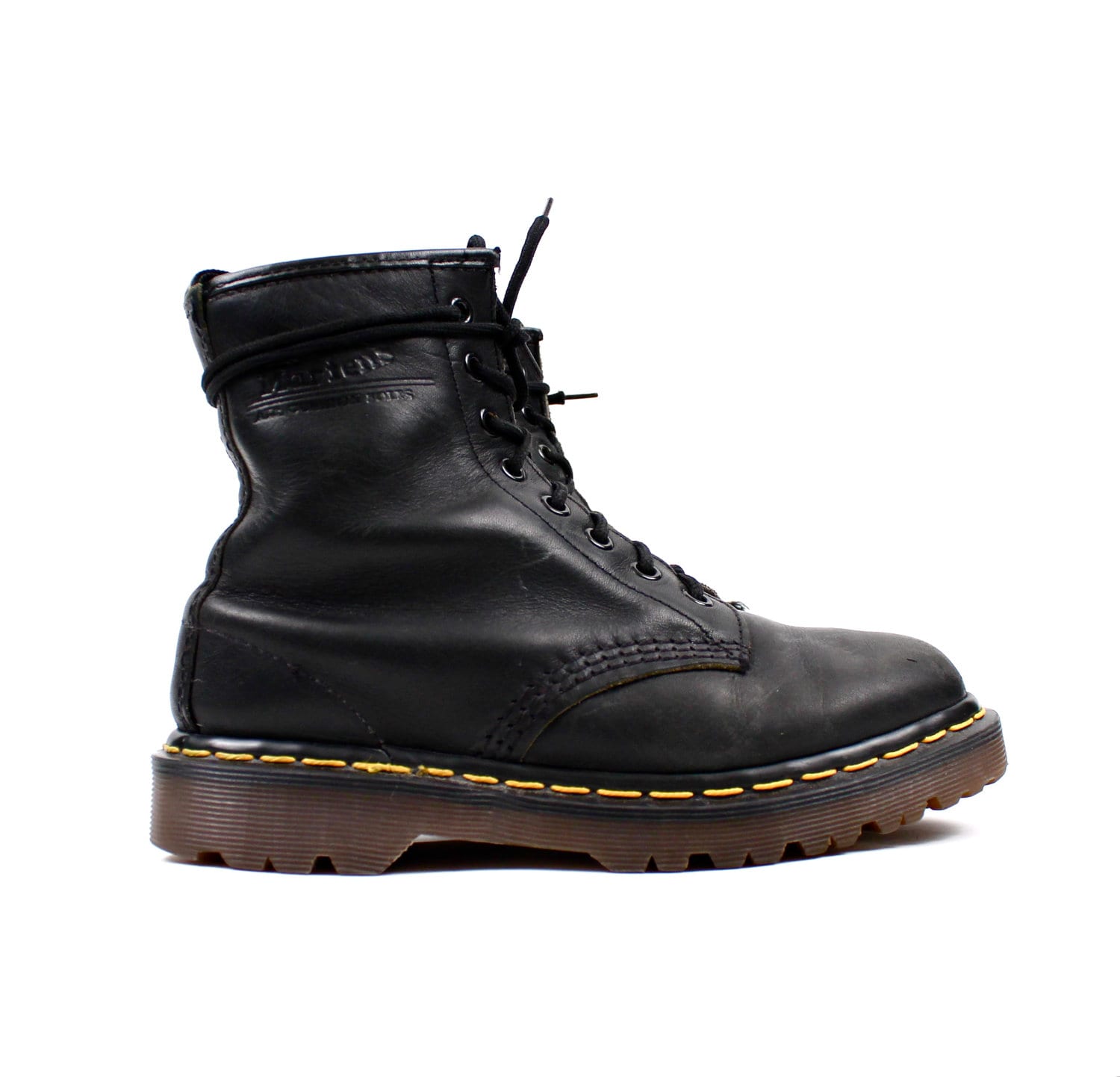 1990s Classic Doc Marten Lace Up Grunge Chunky Combat Boots