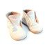 Vintage White Leather Baby or Toddler Boots