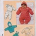 Simplicity 7108 Babies' Top and Pants, lined Jacket and Padded Snowsuit and Overalls Pattern, UNCUT, Size All, 1-18 months