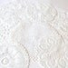 Vintage Hand Crocheted Doilies, Seven White Handmade Doilies, Circular Handmade Doilies