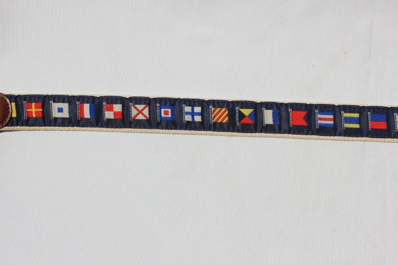 Vintage Nautical Inspired FLAG Belt