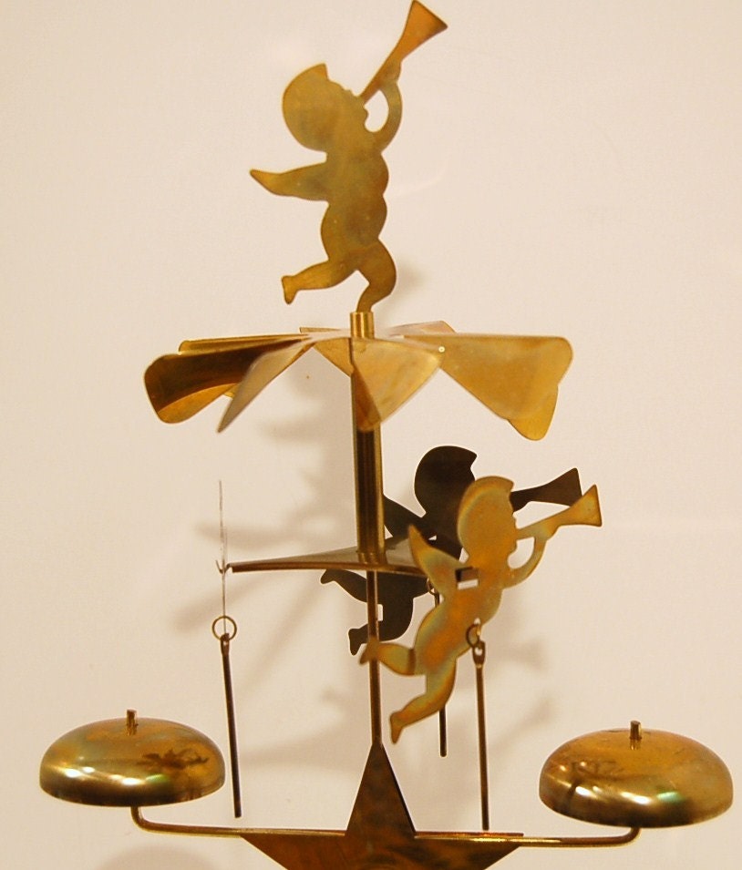 Vintage Giant Angel Chimes Made in Sweden Bells Candles