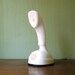 Ericofon Cobra Phone By Ericsson In White - Mid Century Modern Plastic Telephone