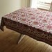 Hand Block Printed Tablecloth - Uzbek - 60" x 90"