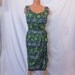 SARONG SO RIGHT tropical Hawaii wiggle dress - wrap - bird print sz 6 8