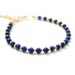 Lapis Lazuli bracelet, friendship bracelet, gemstone bracelet, semiprecious stone bracelet, charm bracelet, thin bracelet, summer trends