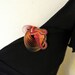 Vintage Abstract Wood Knot Brooch