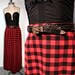 vintage BUFFALO PLAID maxi skirt