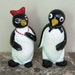 Vintage Penguin Salt and Pepper Shakers Willie and Millie Collectible Figurine Vintage Advertising Kool Cigarettes Christmas Decoration