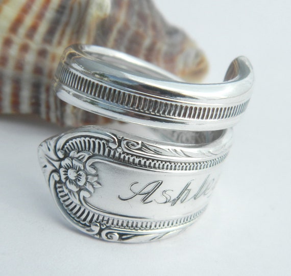 Personalized Spoon Ring Spoon Ring Spoon Jewelry Engraved