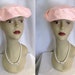 Vintage 1950s Pink Hat w/ Veil from Daytons