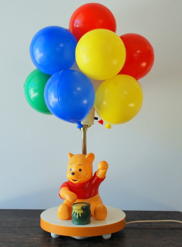 RESERVED for Jennifer Vintage Winnie The Pooh Balloon Lamp