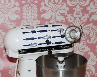 Kitchen Aid Mixer Utensil Decal - Vinyl Wall Art