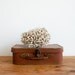 vintage french cardboard suitcase for a child or a doll from the 1950's