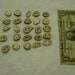 25 antler buttons (holes drilled)