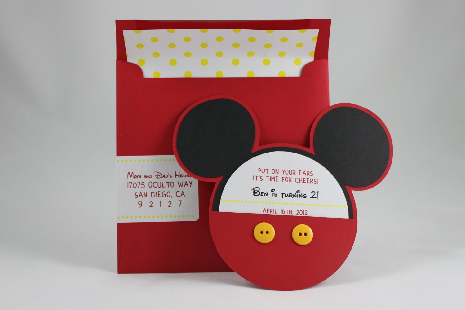 Mickey Mouse Invitations With 8