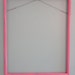 Faux Bamboo Hot Pink and Orange Lacquer Frame