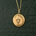 Antique Locket with Triangle. Late Victorian.