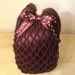 Chocolate Brown Vintage Crochet Snood
