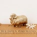 vintage brass ram sheep figurine