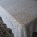 Vintage tablecloth ecru ivory quaker lace 68x86 banquet size - to REPAIR