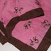 Vintage Neck Scarf Pink Monkeys cotton square bandana curious george