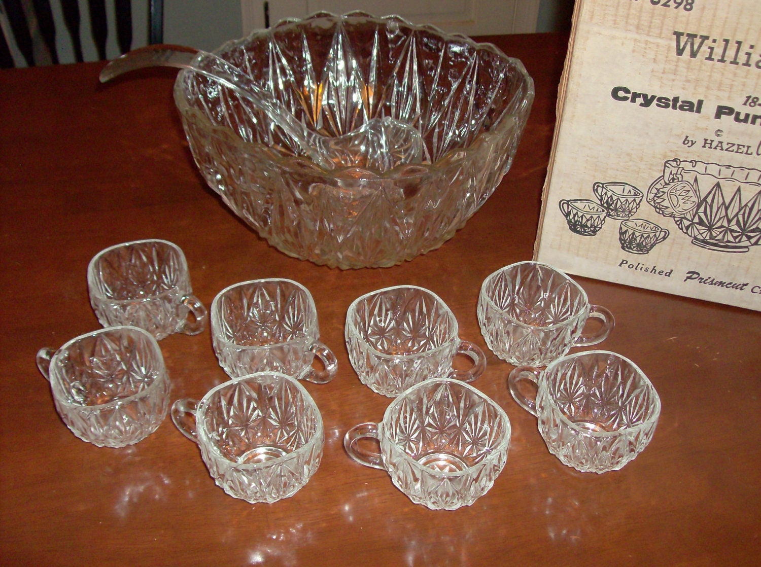 HAZELWare Williamsport Crystal Punch Service 18 pc. Set
