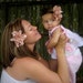 Shabby Chic Matching Mom and Baby Hair Clip and Headband