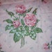 Vintage Shower Curtain, Pink, Roses, Shabby chic shower curtain.