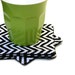 Chevron Fabric Coasters, Remix Black and White Fabric Coasters - Set of 4 - Zig Zag
