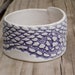 Lace Porcelain Bangle, Porcelain Jewelry, Purple, Ceramic