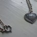 Vintage Kalevala koru Finland necklace / Silver heart jewelry