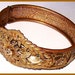 Vintage Victorian Bracelet Marcasite & Blister Pearl Brass Mesh Wire Work 1.5" VG