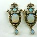 RESERVED FOR I Vintage Opal and 14k Gold Earrings