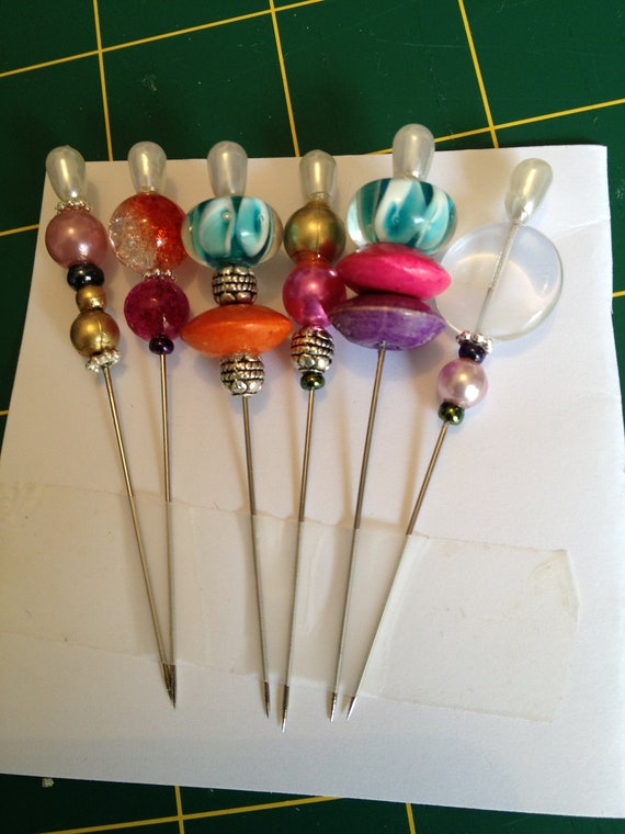 Quilting Pins Beaded Quilting Pins Glass Beaded Stick Pins