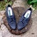 Vintage // Blue Suede Grunge Granny heel // Naturalizer size 6.5 // Granny boots