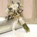 Dried Flower Bouquet with Paper and Lace Roses
