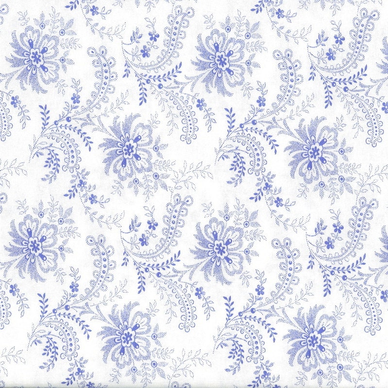 Summer Breeze II Blue and White by Sentimental Studios for