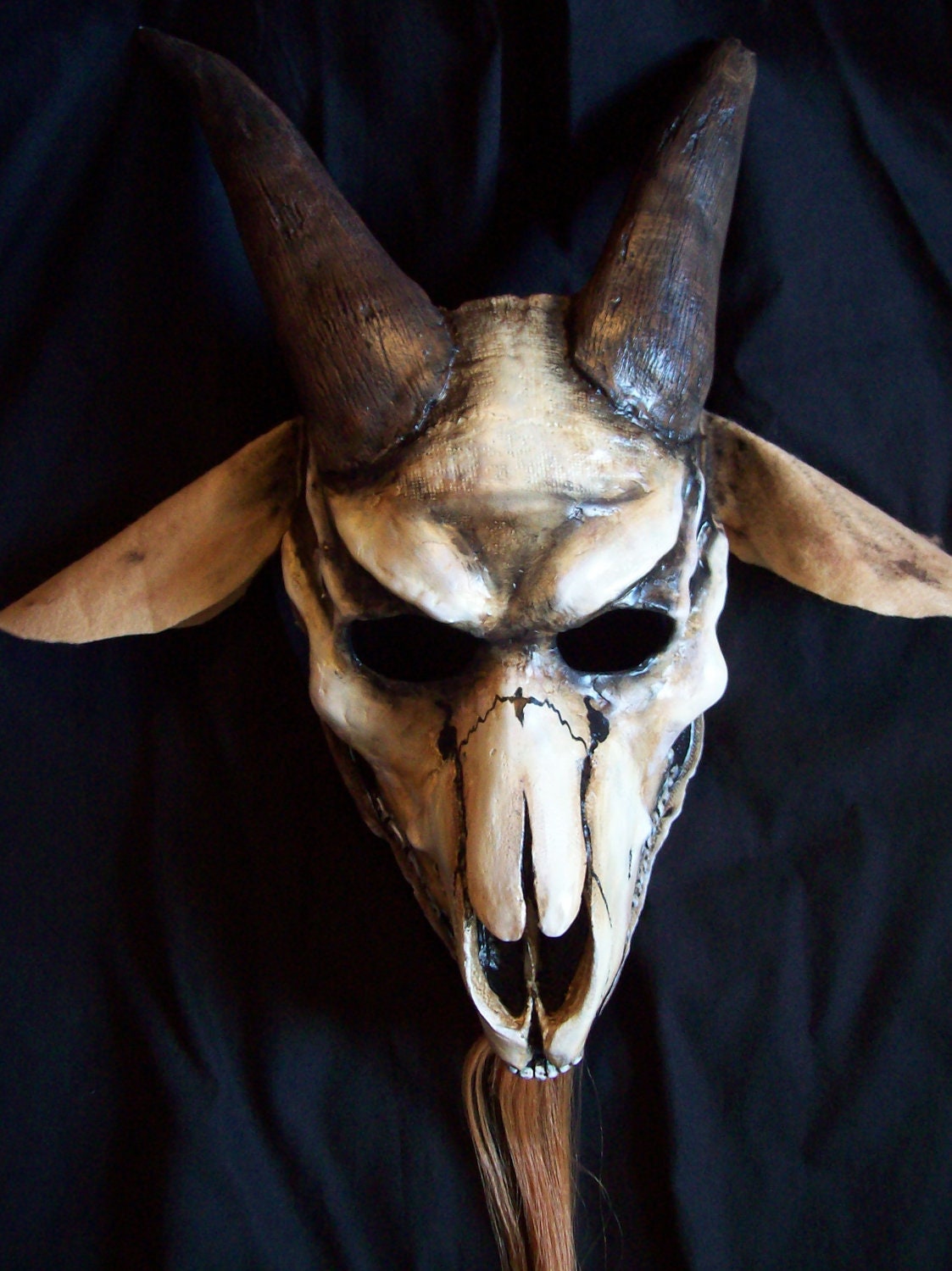 Goat skull Halloween mask by coffinhunter13 on Etsy